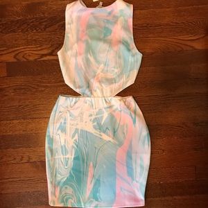 Tobi Dresses - TOBI Tie Dye Cut Out Bodycon Dress Tobi Dresses - TOBI Tie Dye Cut Out Bodycon Dress